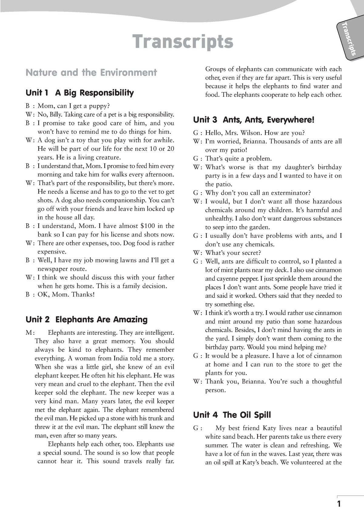 Listening Practice Through Dictation 3 Transcript - Transcripts ...