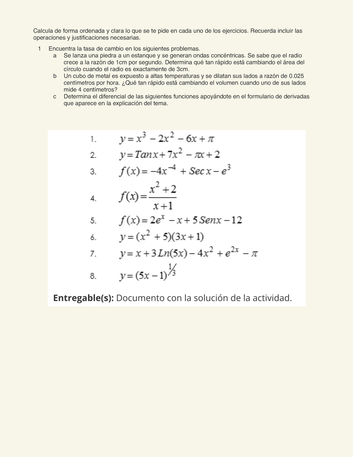 Actividad 1 - Calcula De Forma Ordenada Y Clara Lo Que Se Te Pide En ...