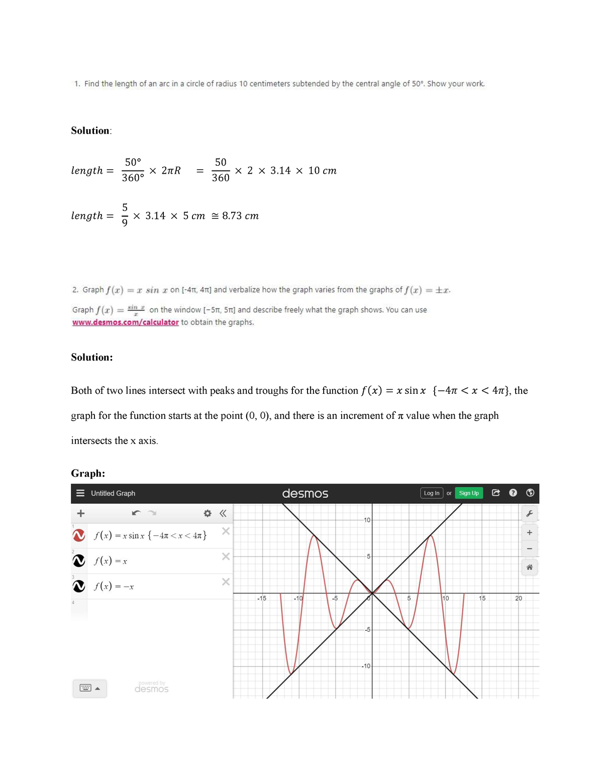 math 1201 written assignment unit 7