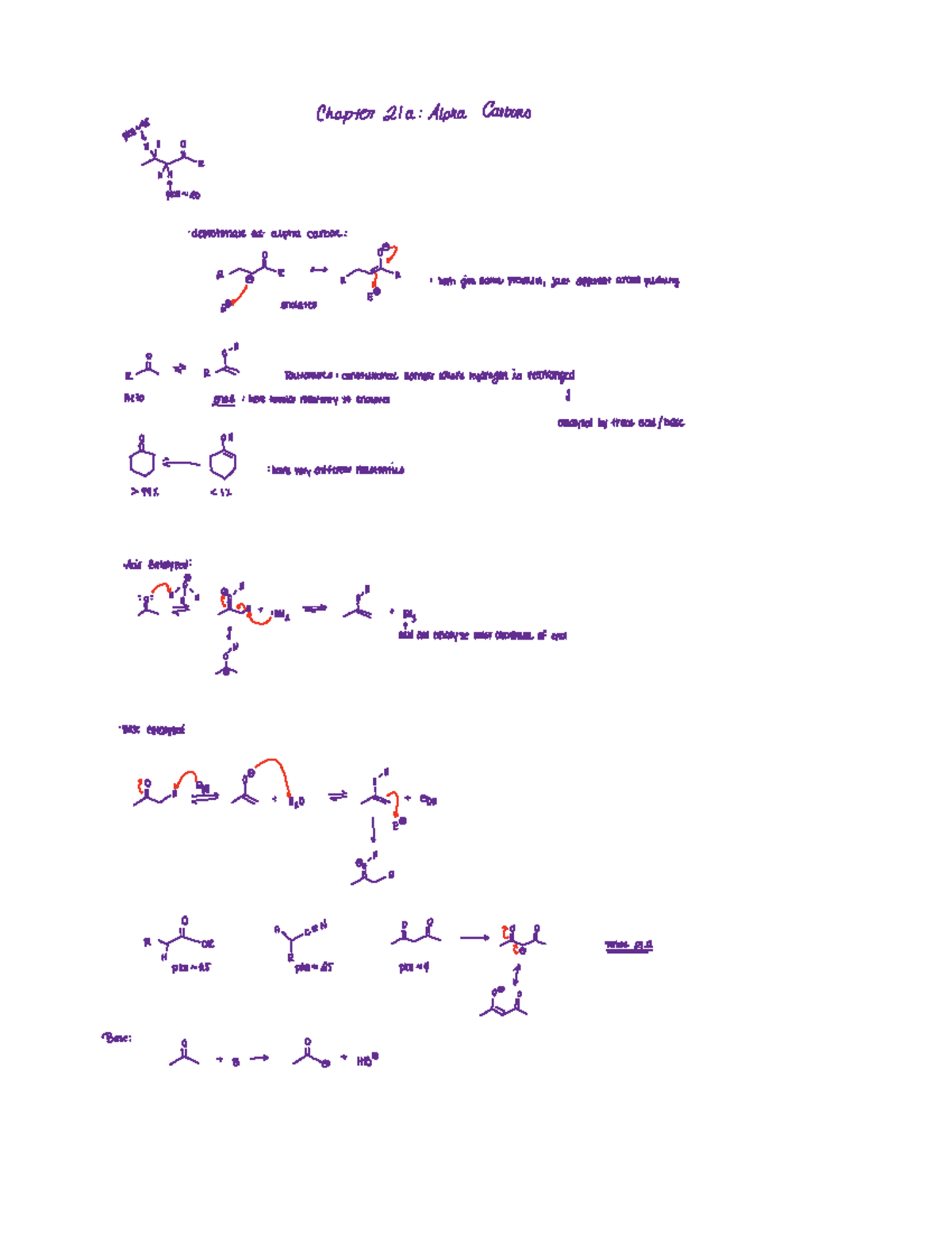Chapter 21 Lecture Notes - Chapter 21 a Alpha Carbons É Rican 20 ...