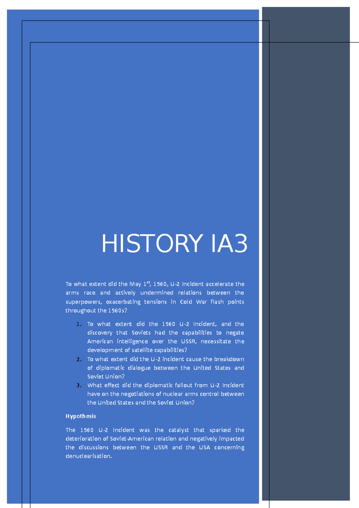 Unlocking An A: History Ia Example & Expert Tips - 30qwwq8