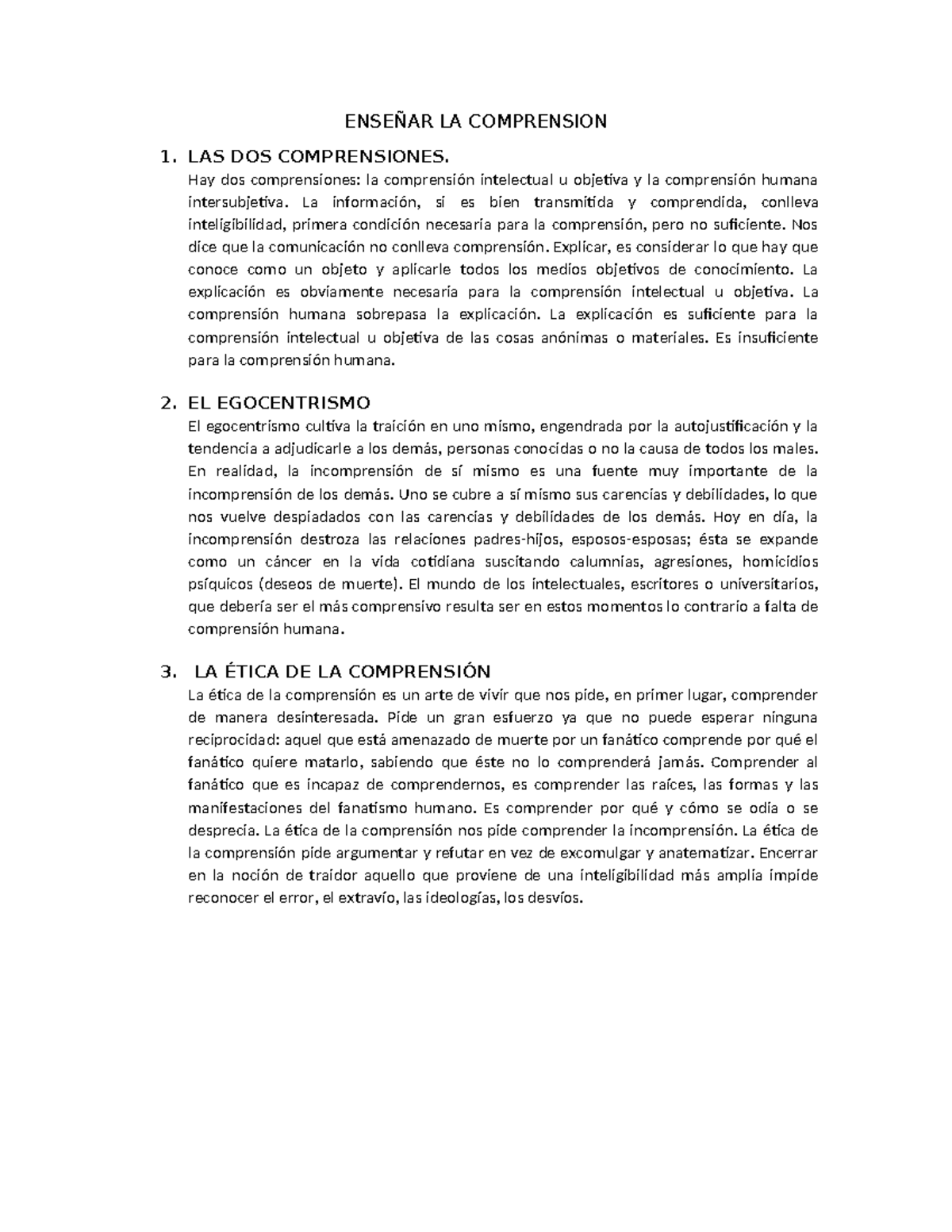 Enseñar LA Comprension - ENSEÑAR LA COMPRENSION 1. LAS DOS ...