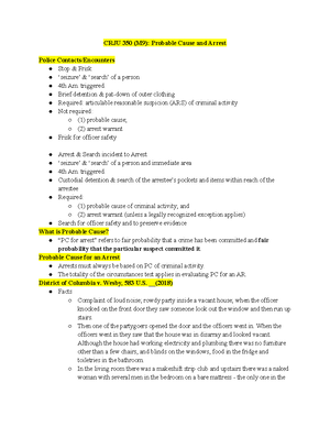 CRJU 350 WK 4 (M6) - CRJU 350 (M6): 4th Amendment and the Property ...