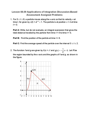 8.6 Volumes of Solids by Revolution – Disk Method Practice - 8 Volumes ...