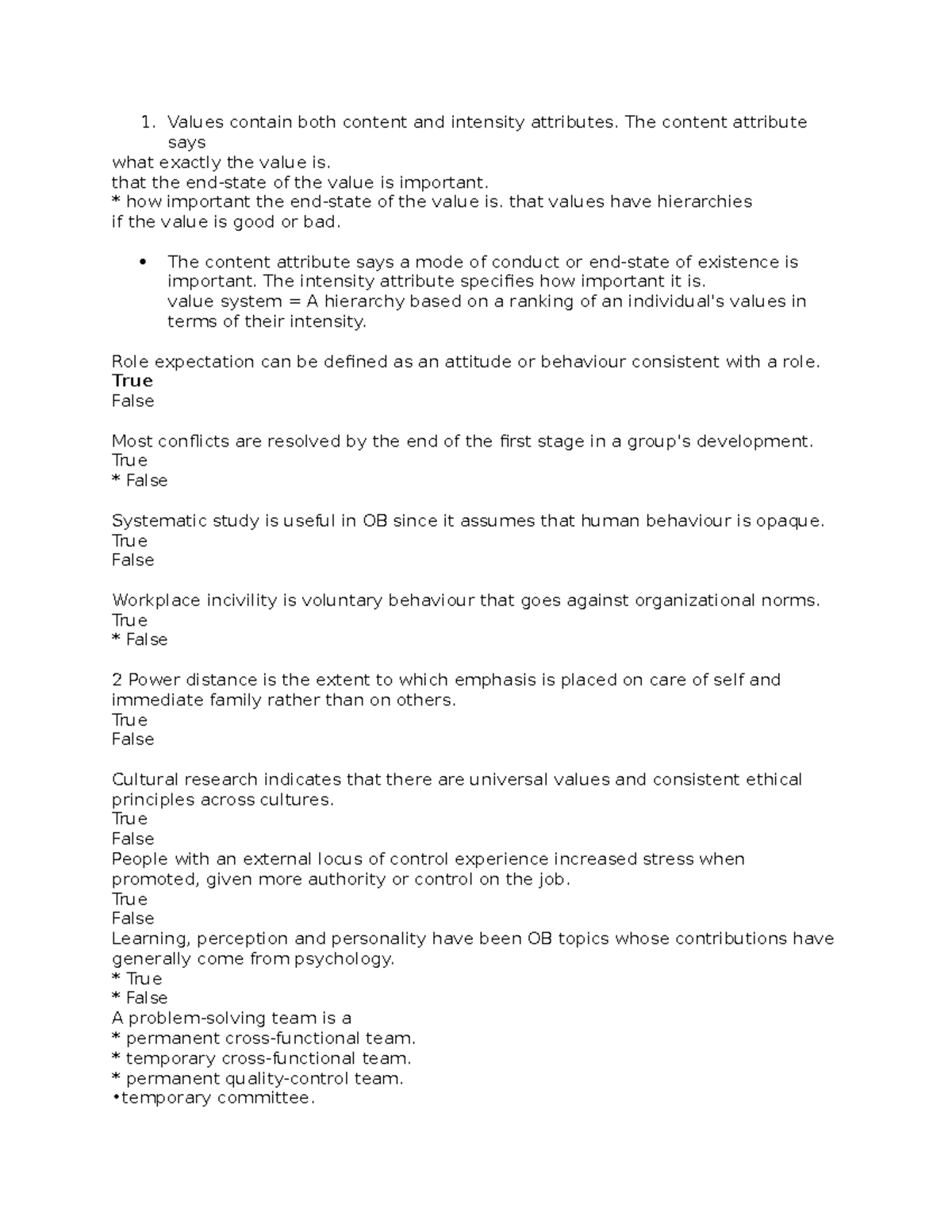 HRPD Quiz - Values contain both content and intensity attributes. The ...