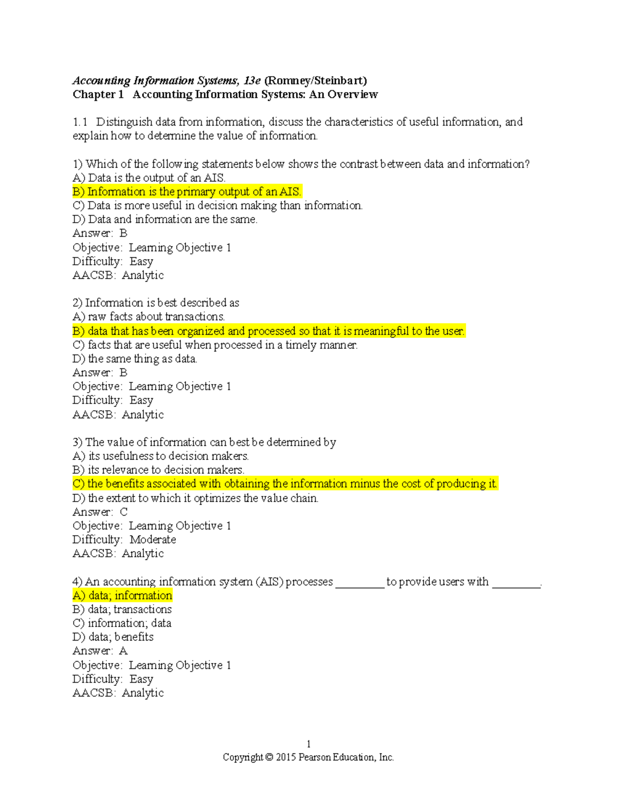 Chapter 1 - intermediate accounting - Accounting Information Systems ...