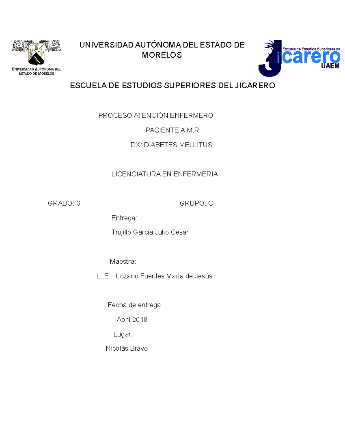 cuidados de enfermeria para diabetes insipida criterios
