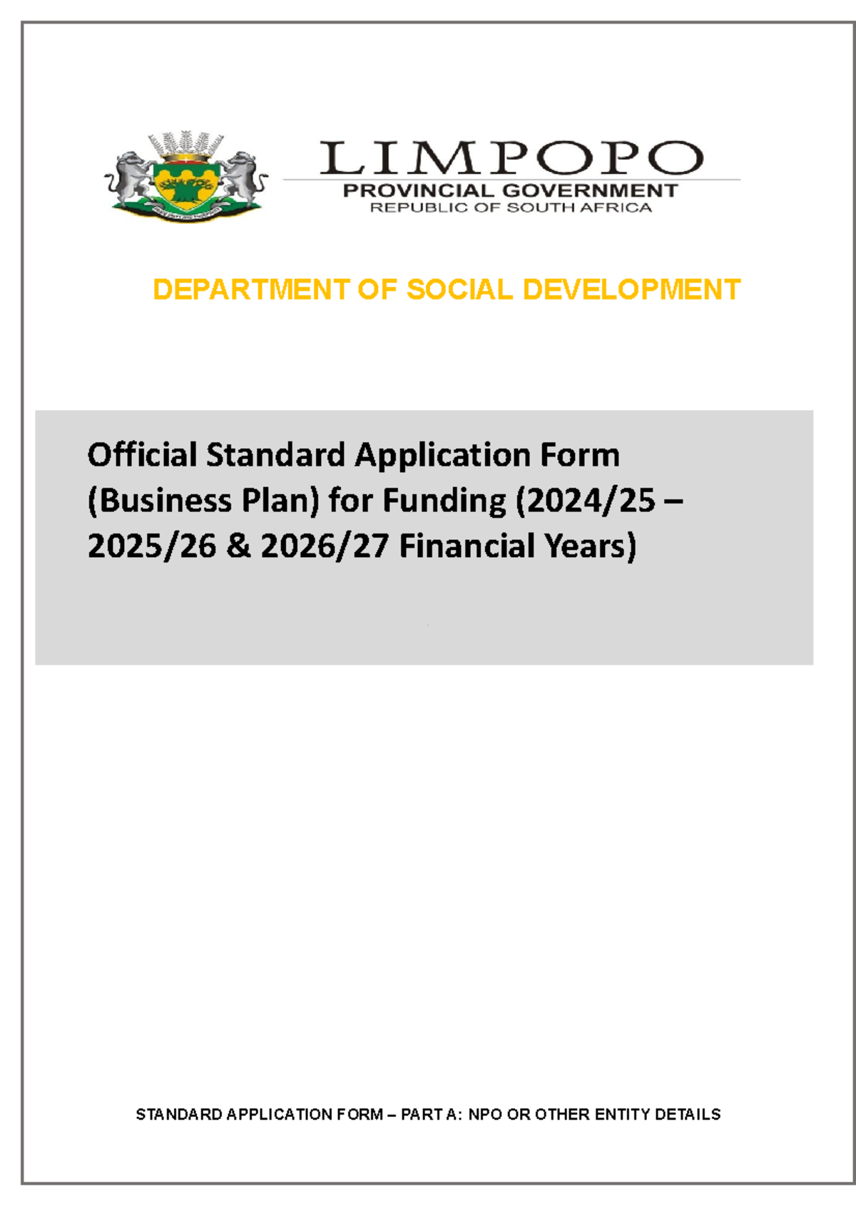 Standard Application Form Lim DSD 2024202520262027 Final