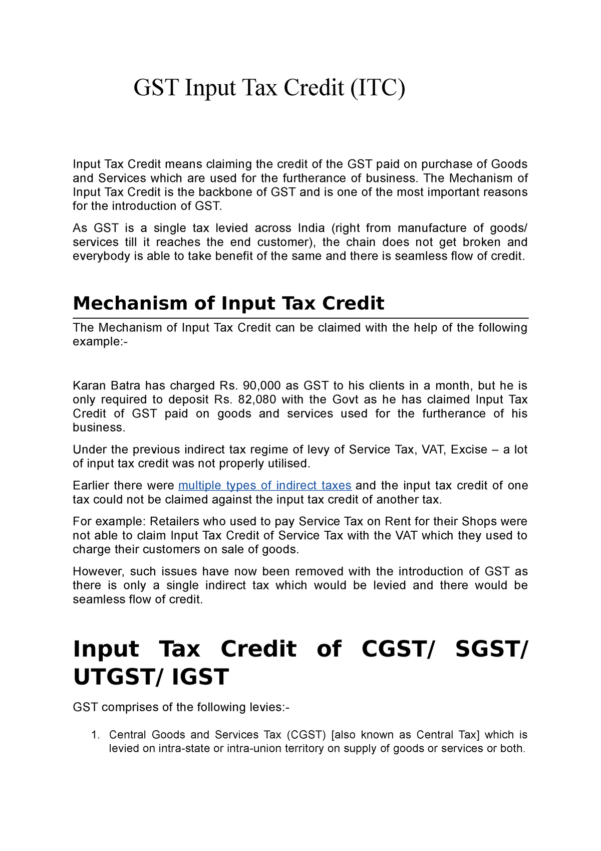 what-is-input-credit-itc-under-gst