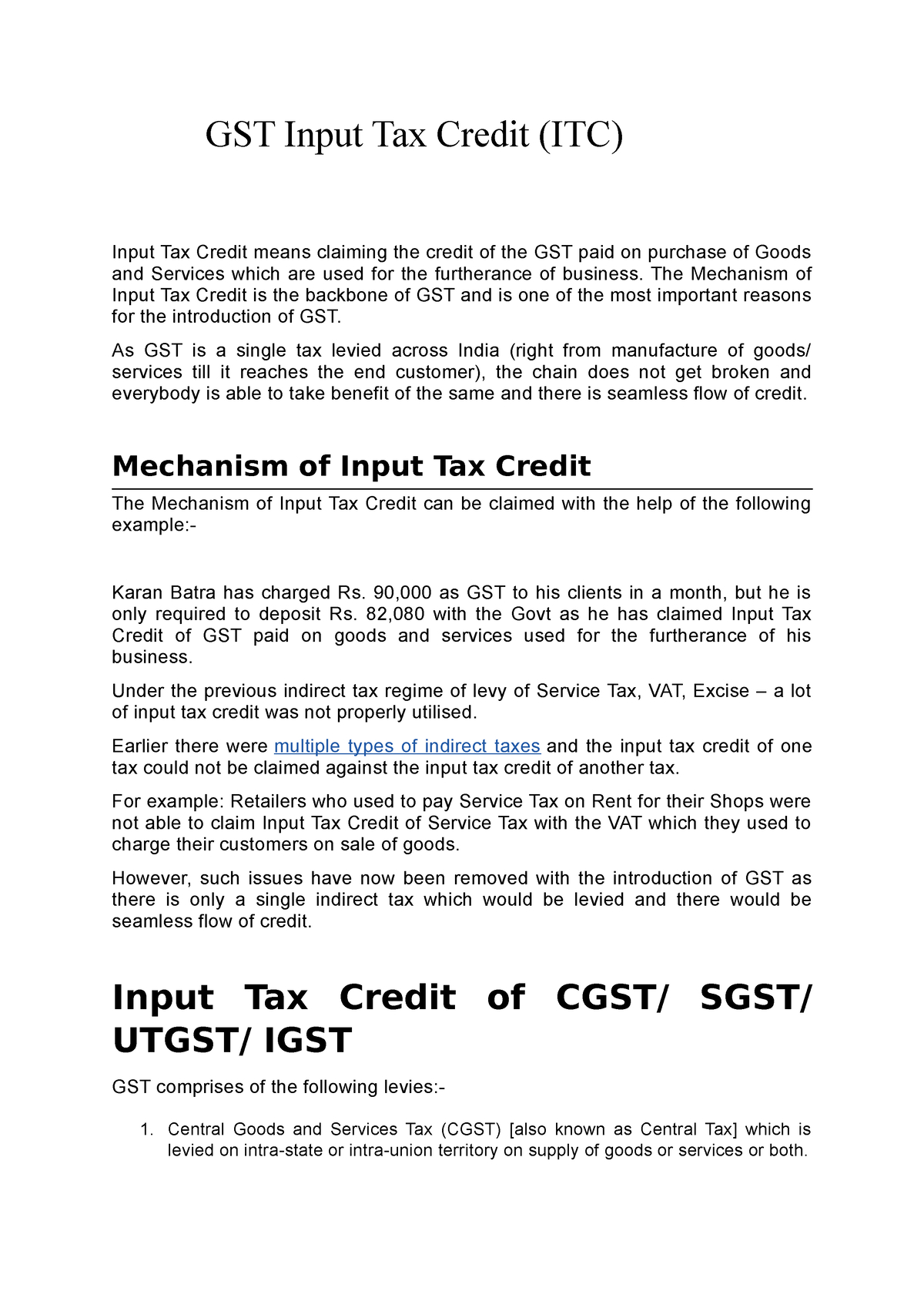 gst-input-tax-credit-very-important-gst-input-tax-credit-itc