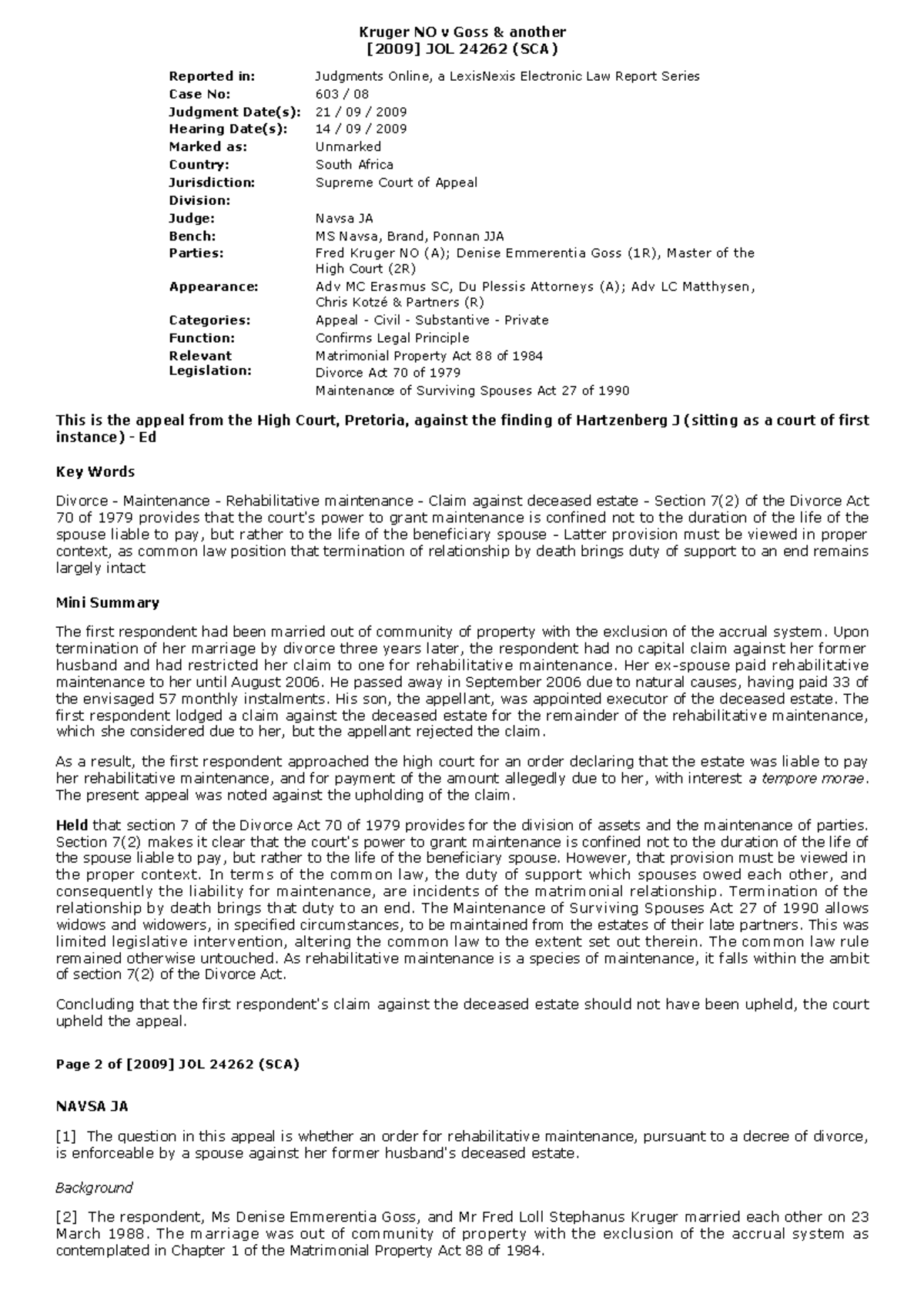 Lexis Nexis Crash Report - spfl12q
