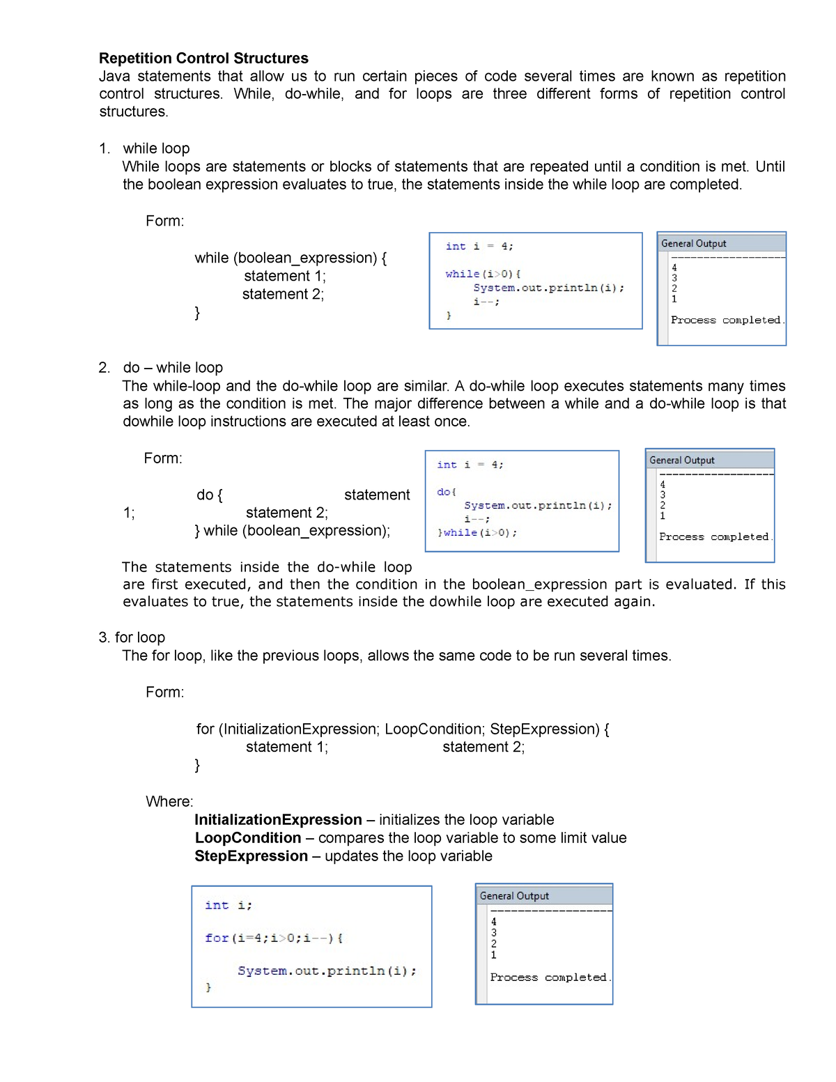 repetition-control-structures-in-java-repetition-control-structures