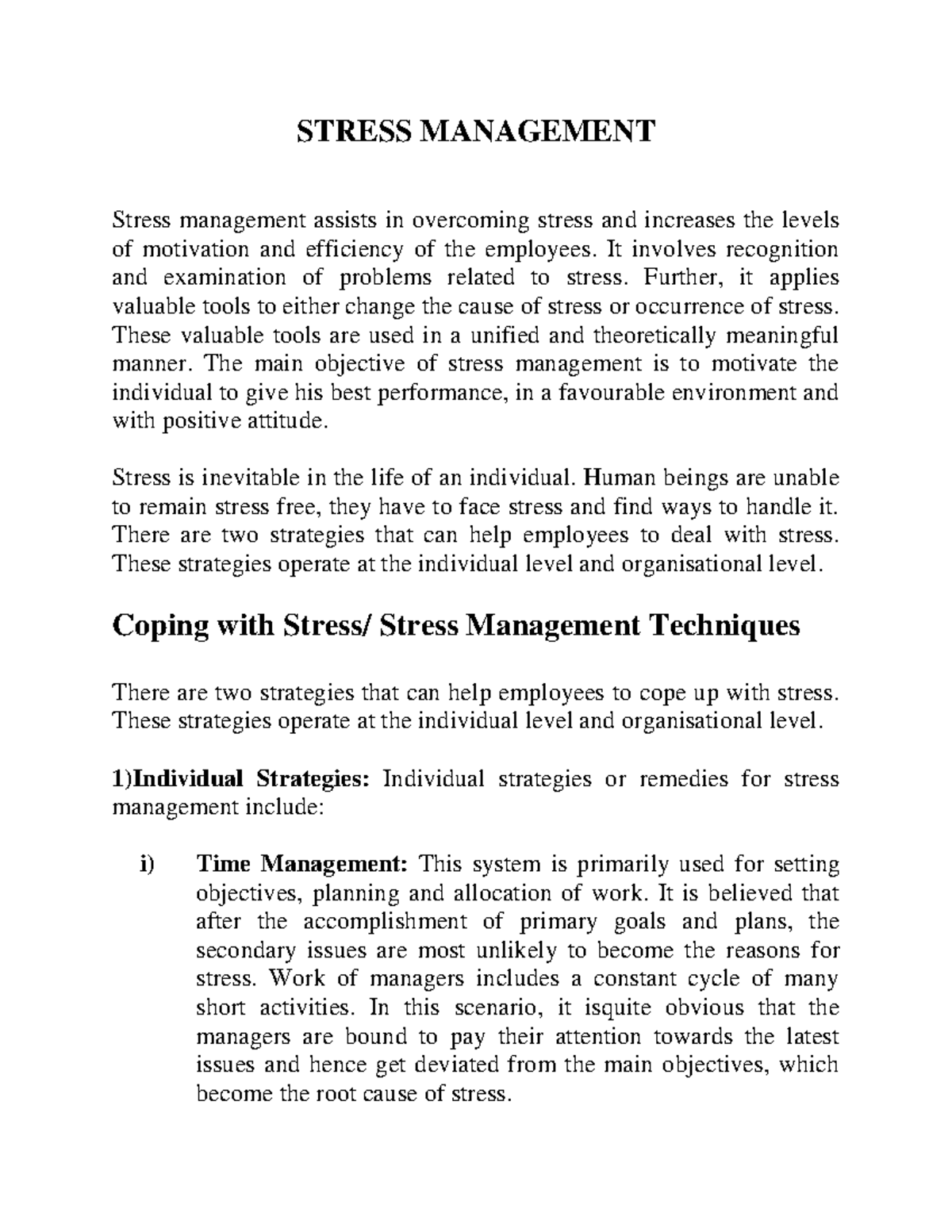 Lifeskill mod 2 part 2 - the Four A's of Stress Management, Techniques ...