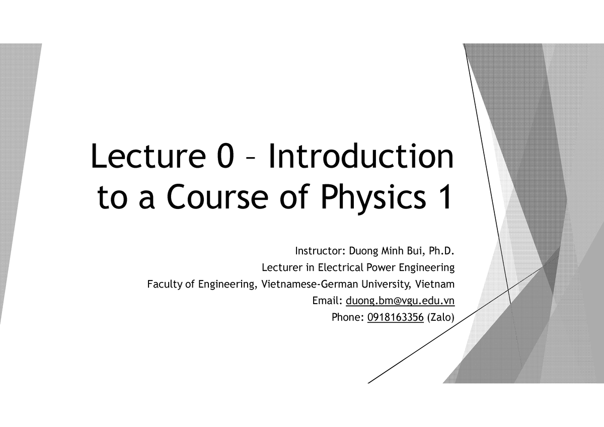 ECE2023-Lecture 0-Introduction-B&W - Lecture 0 – Introduction To A ...