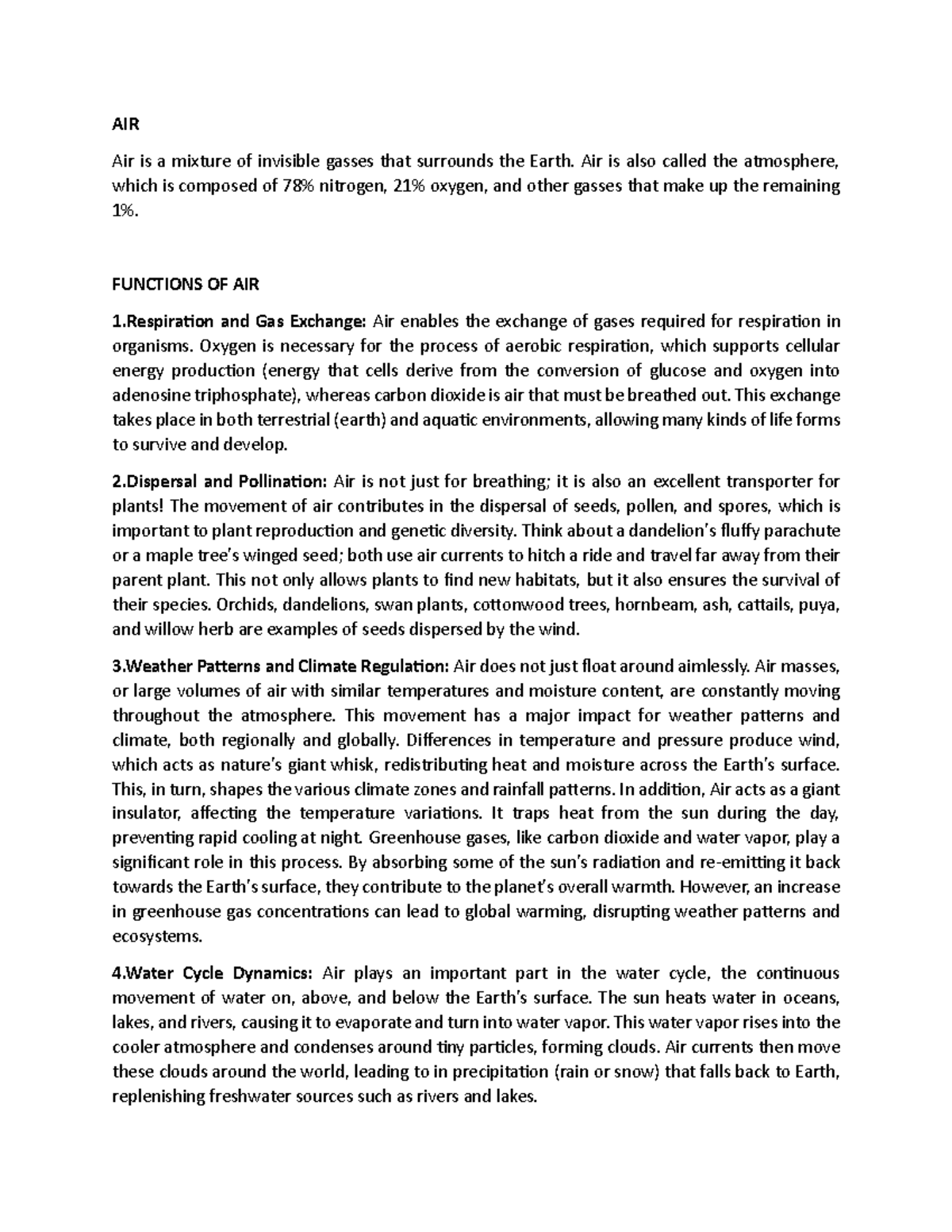 AIR PDF - Mathematics, Science and Technology - AIR Air is a mixture of ...