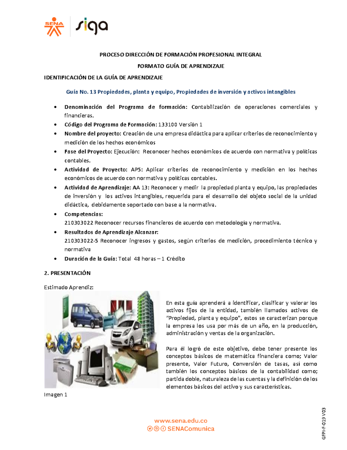 Guía No 13 Propiedades Planta Y Equipo Propiedades De Inversión Y Activos Intangibles 4341