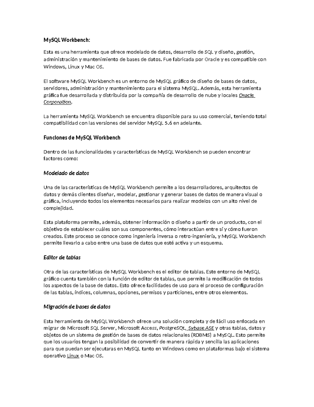 My SQL Workbench - Base de datos - MySQL Workbench: Esta es una ... image.