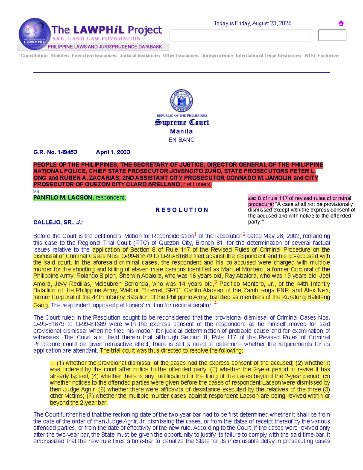 G.R.-No - G.R.-No.-149453-Pp-v.-Lacson-400-SCRA-267 - Constitution ...