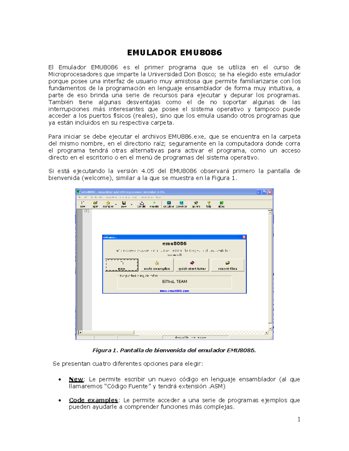 Tutorial-EMU8086 - EMULADOR EMU El Emulador EMU8086 Es El Primer ...