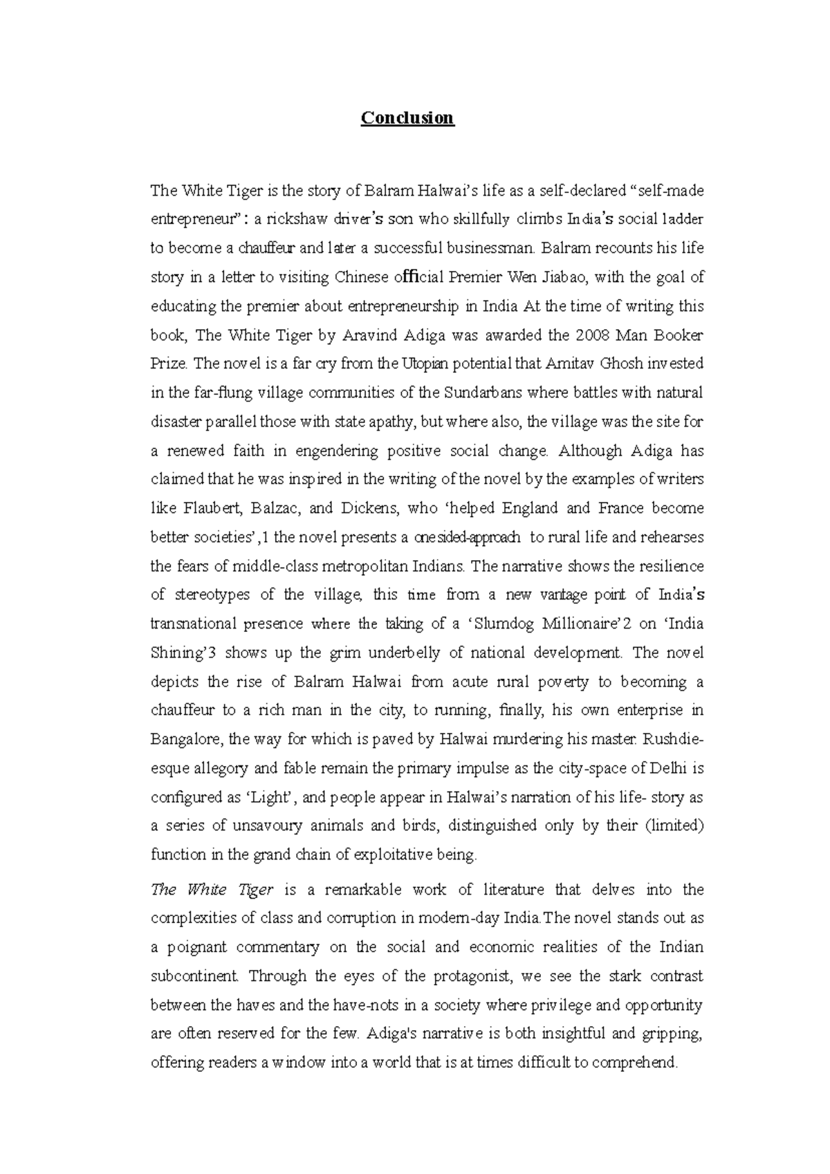 Conclusion - TRANSHUMANISM REFLECTED IN PETER WATTS’S BLINDSIGHT ...