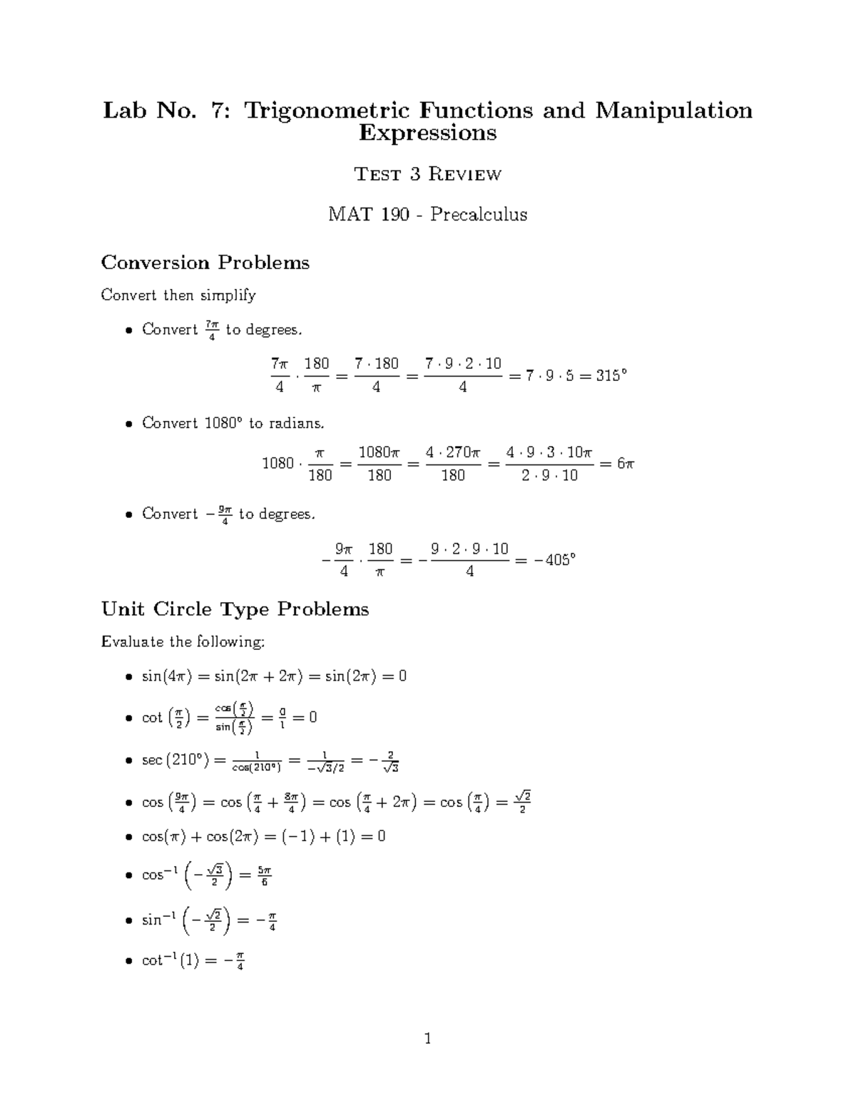 Lab No 7 Solutions-1 - preparation for the exam sample solution - Lab ...