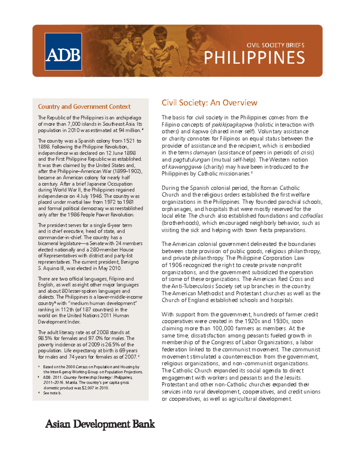 Civil Society In The Philippines Essay