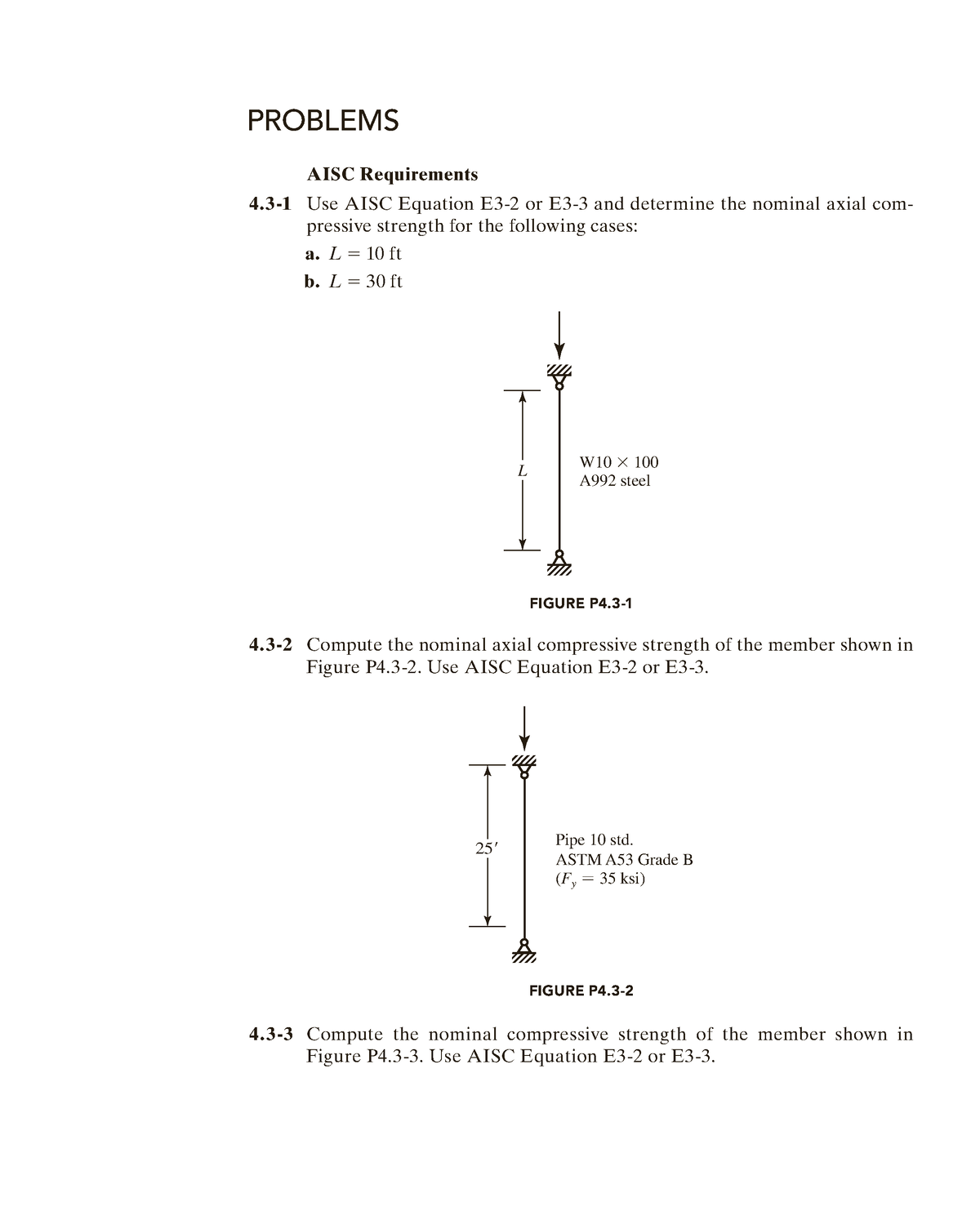 compression-members-problems-aisc-requirements-4-1-use-aisc-equation