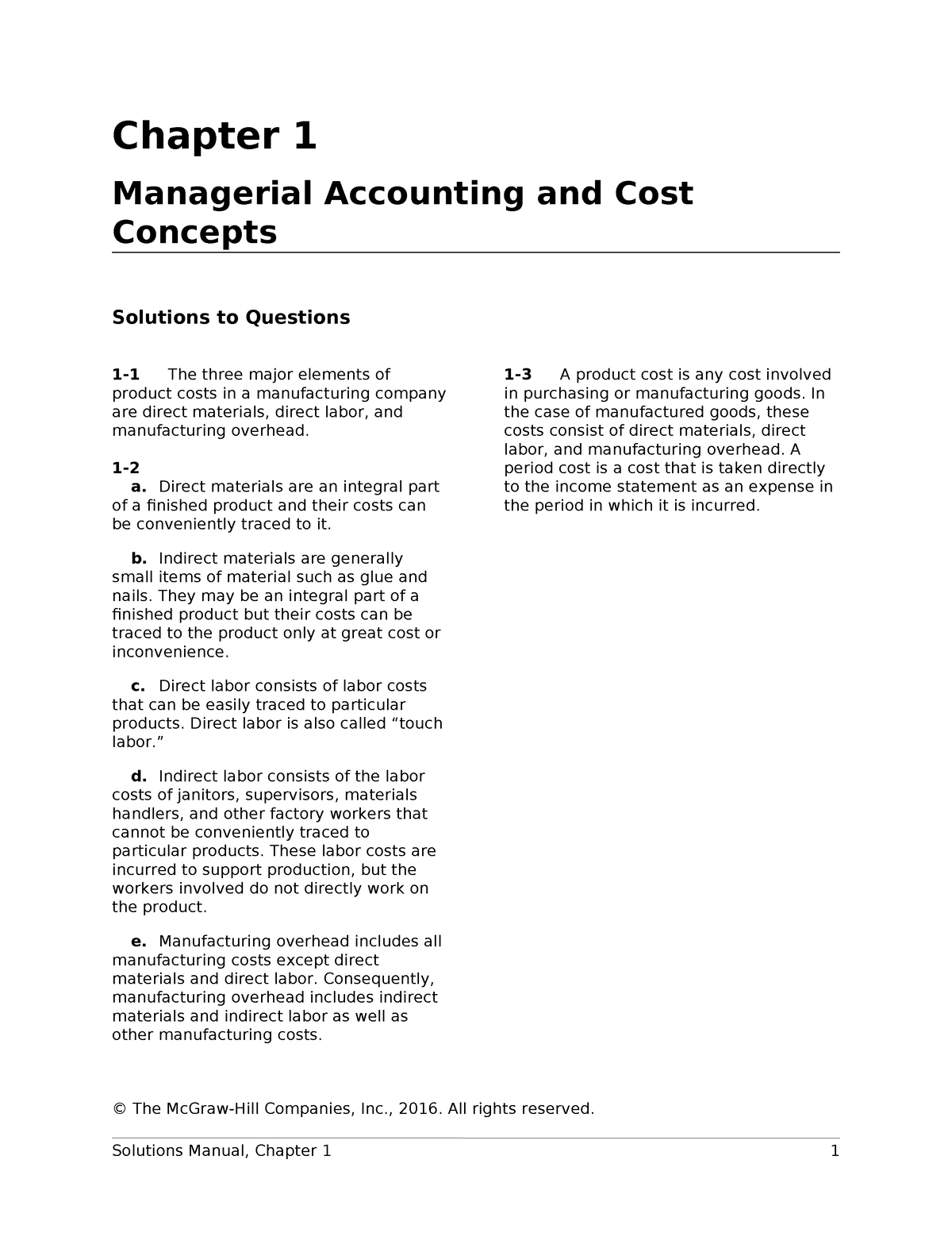 7e BGN CH01 SM - Finance practice material - Chapter 1 Managerial ...