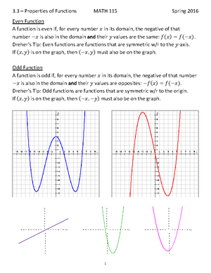 Math 115 Unit 1 Study Guide - Name: ________________________ Class ...