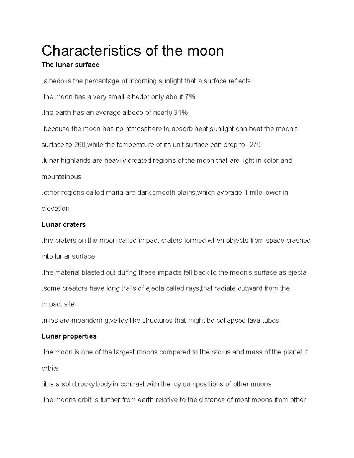 Untitled document-4 - facts about the earth and the moon ...