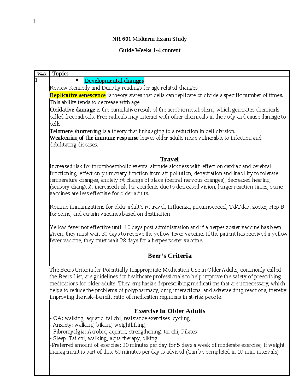 NR 601 Midterm Study Notes 1 4 - NR 601 Midterm Exam Study Guide Weeks ...