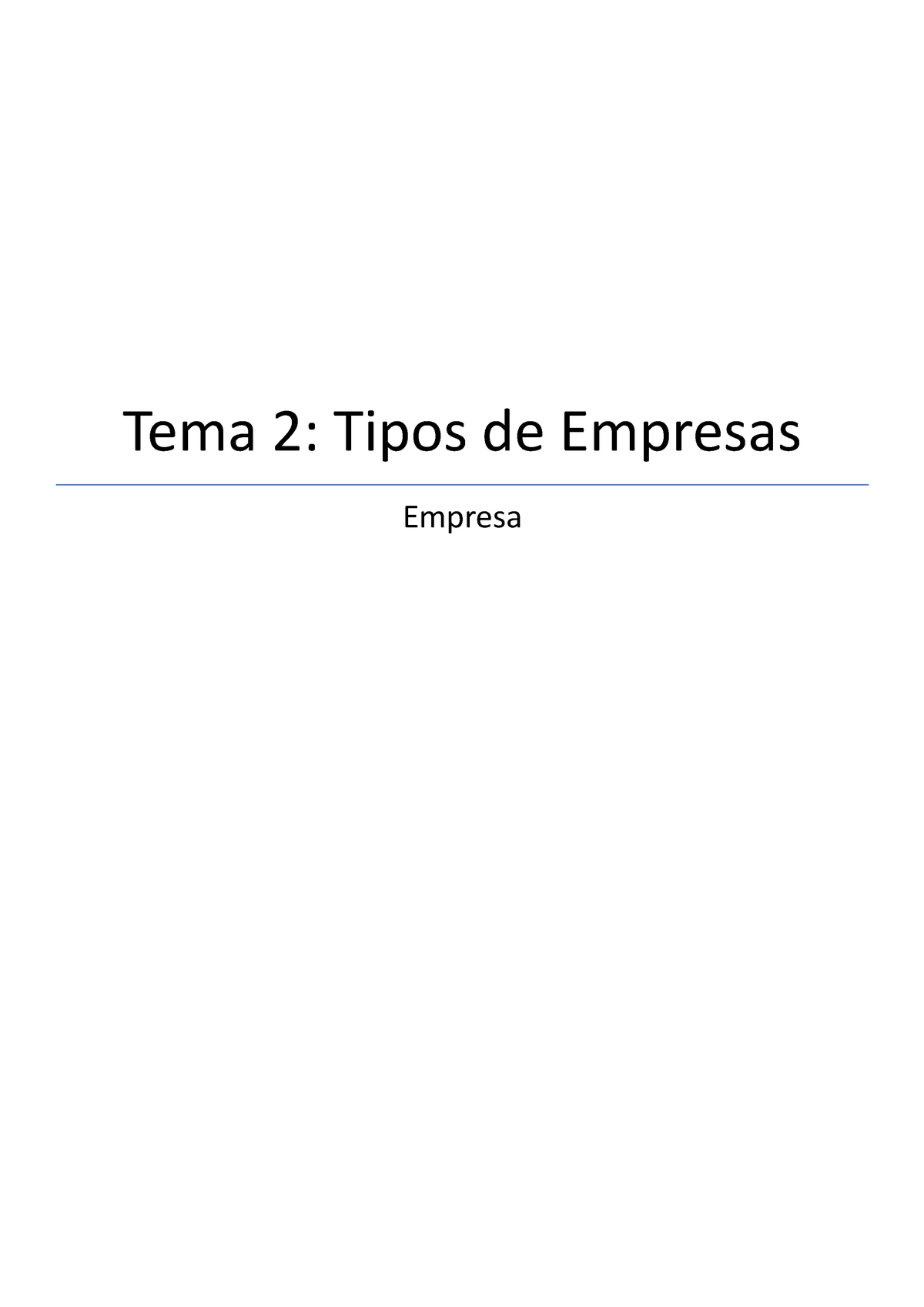 Tema 2 Tipos De Empresas Tema 2 Tipos De Empresas Empresa Tema 2 Tipos De Empresas Criterios 1564