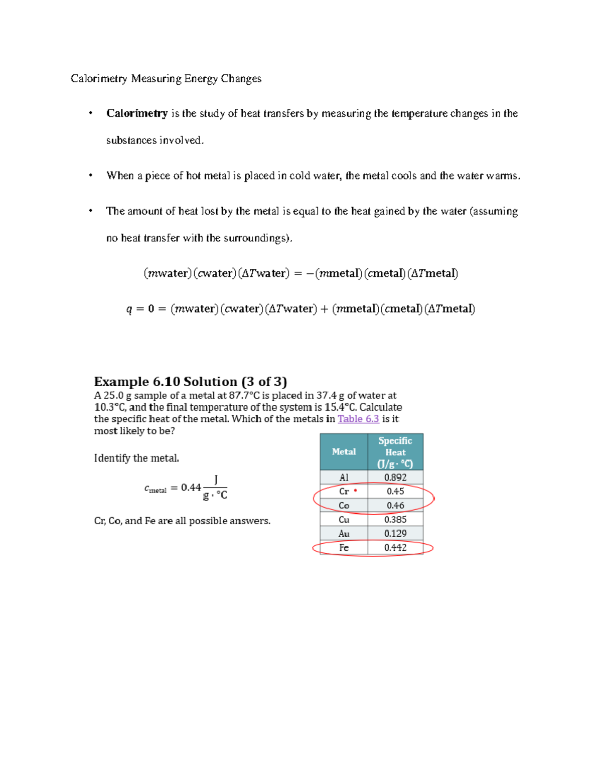Calorimetry Measuring Energy Changes 2 Calorimetry Measuring Energy