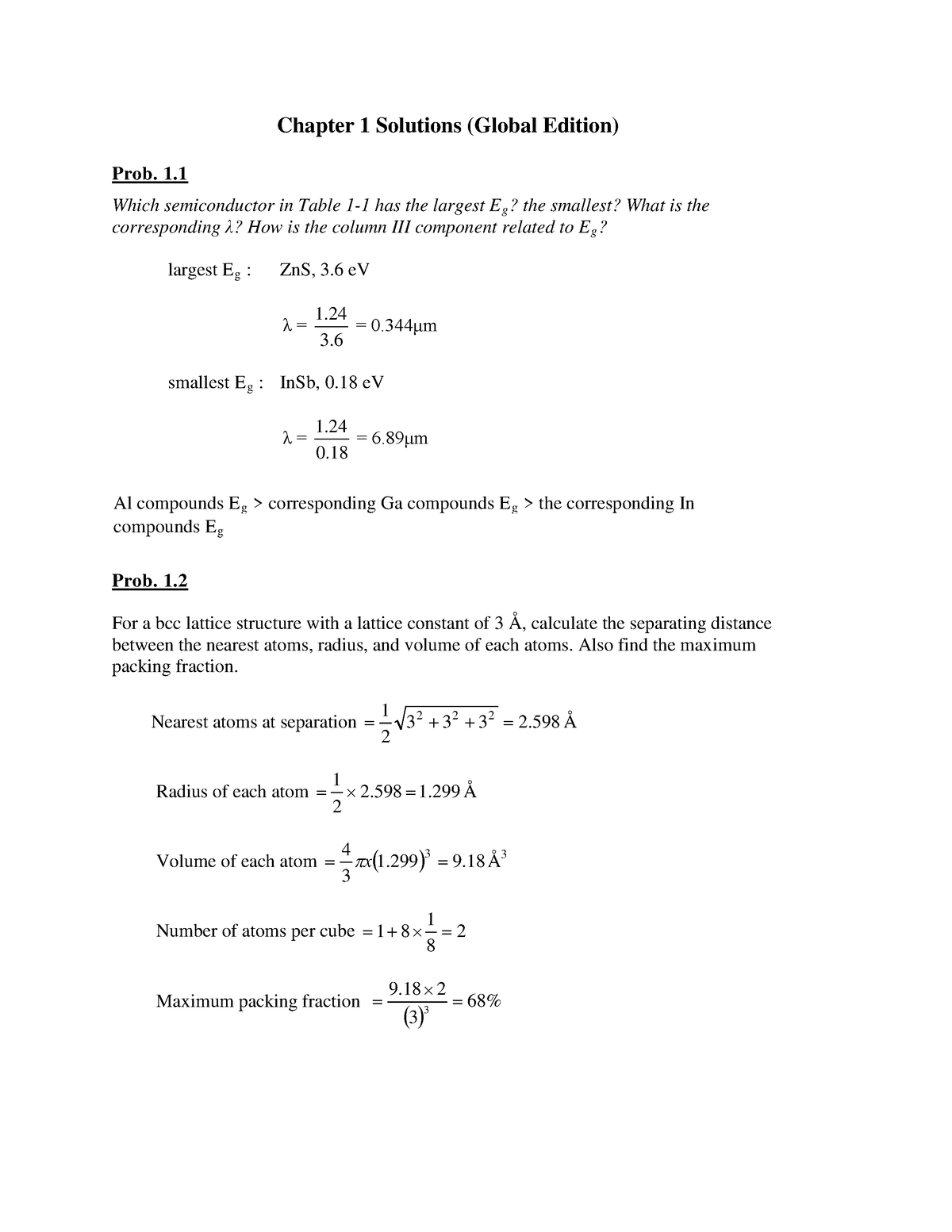 Chapter 1 Solutions Global Edition - Chapter 1 Solutions (Global ...