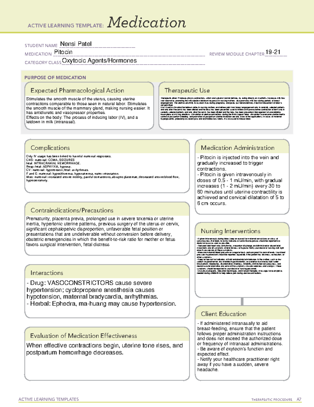 pitocin-med-medication-template-active-learning-templates