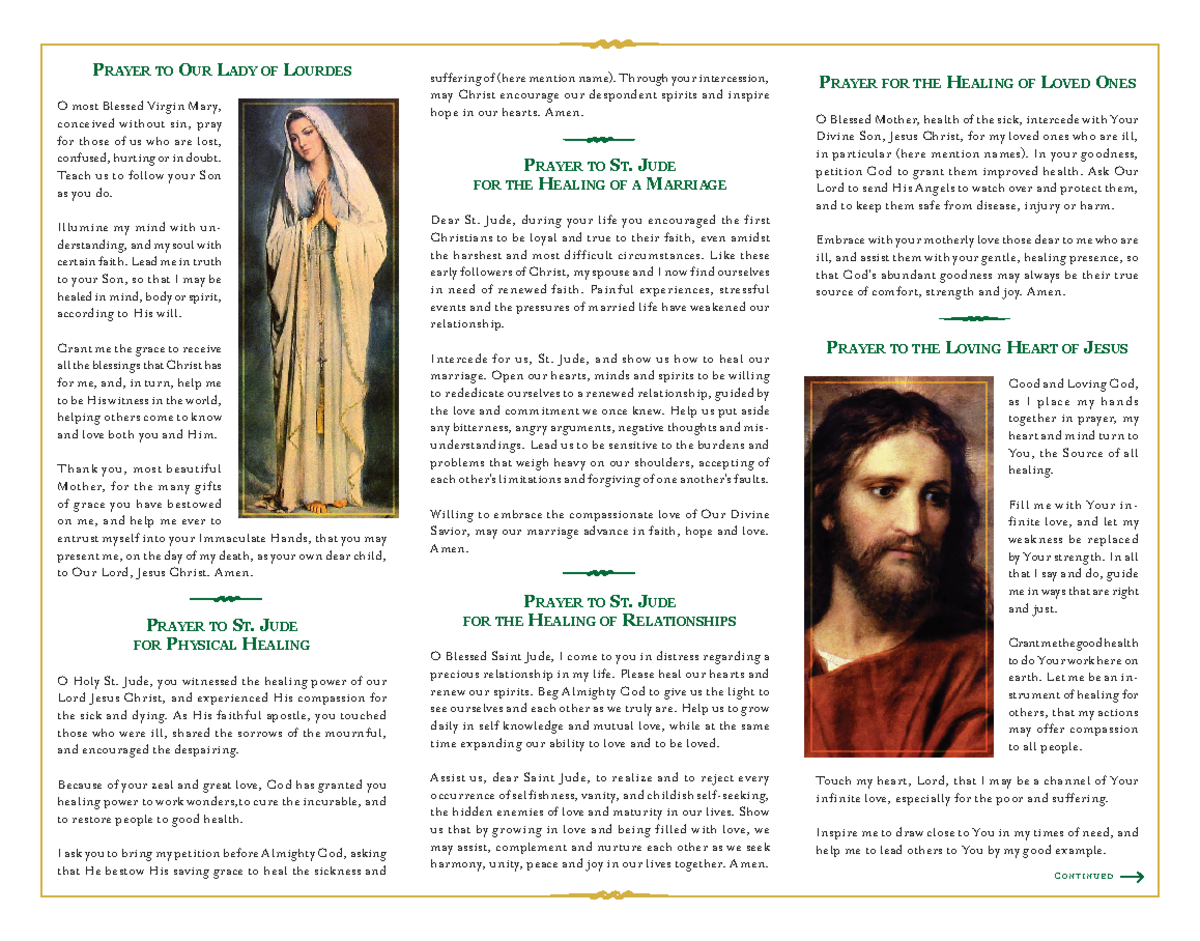 St Jude Prayers - P rayer to our L ady of L ourdes O most Blessed ...