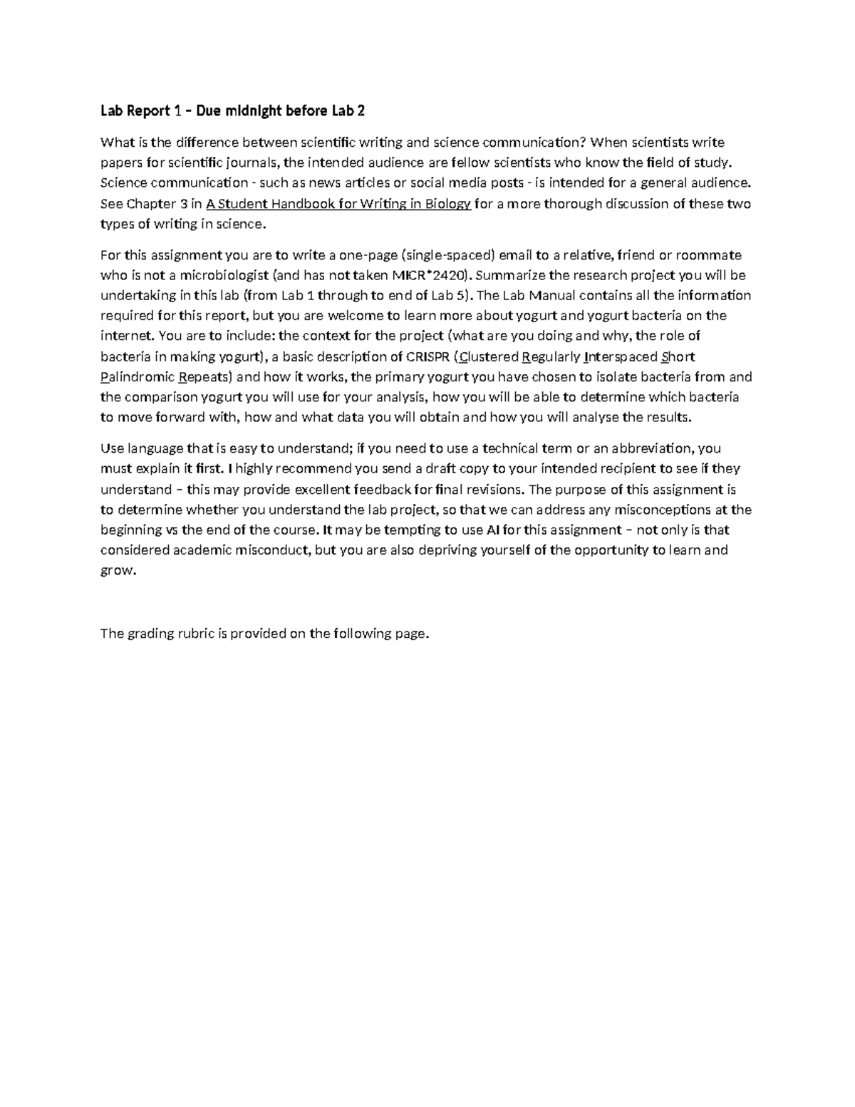 Lab Report 1 F23 - Lab Report 1 – Due midnight before Lab 2 What is the ...