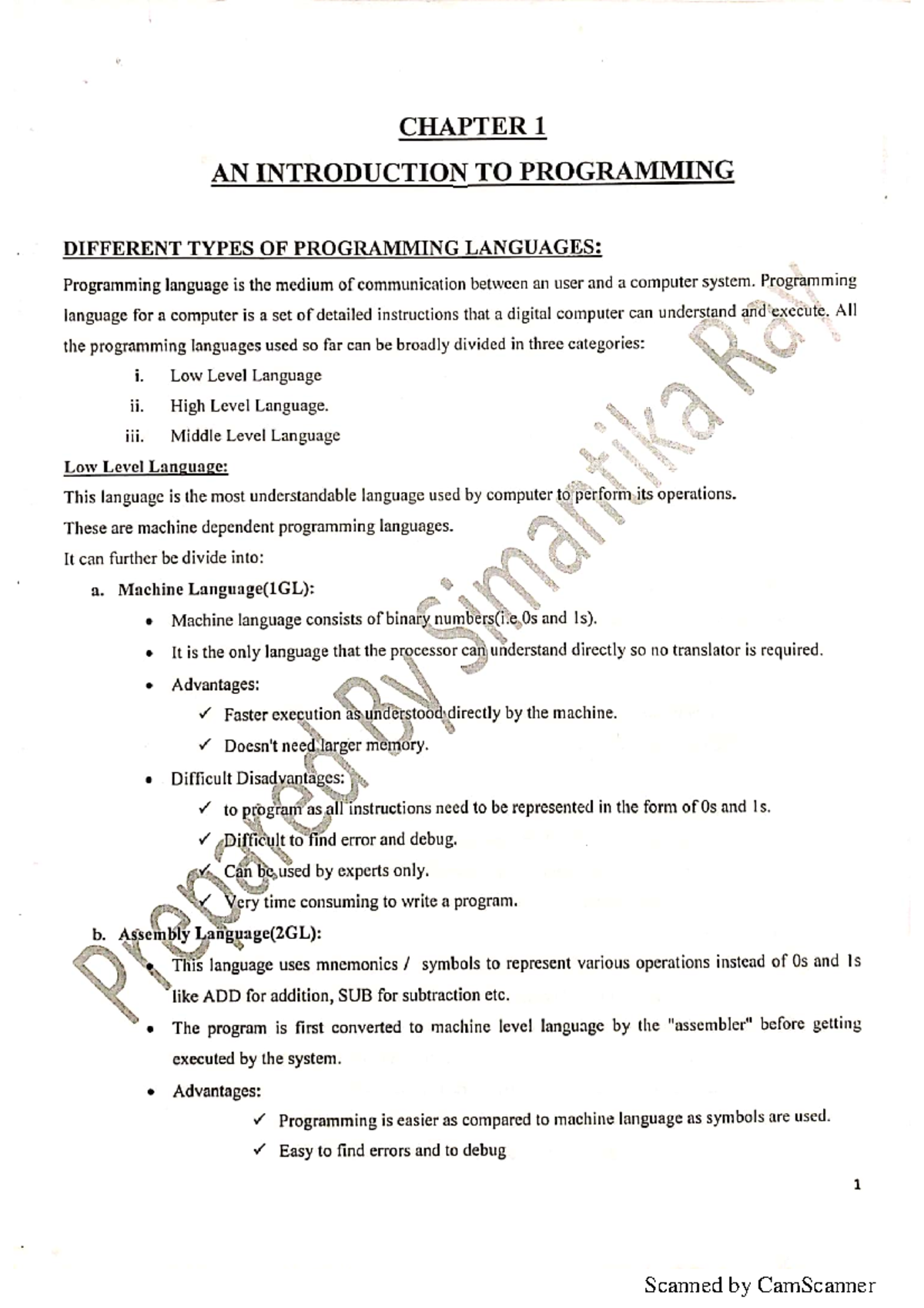 An introduction to programming - Bachelor of Engineering in Information ...