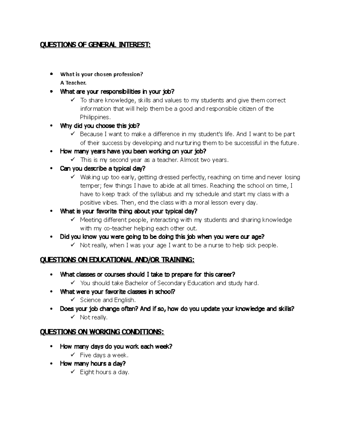 Exam 7 July 2015, questions and answers - QUESTIONS OF GENERAL INTEREST ...