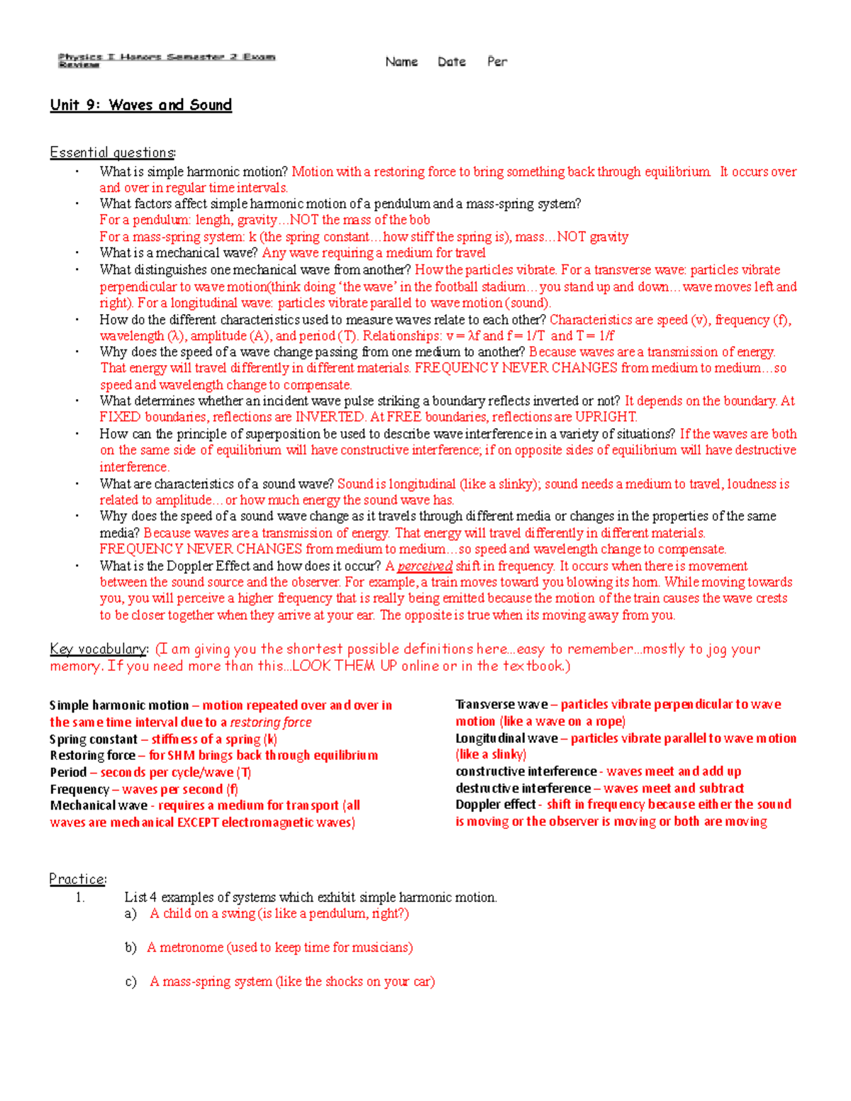 physics-i-honors-semester-2-exam-review-solutions-5-unit-9-waves-and