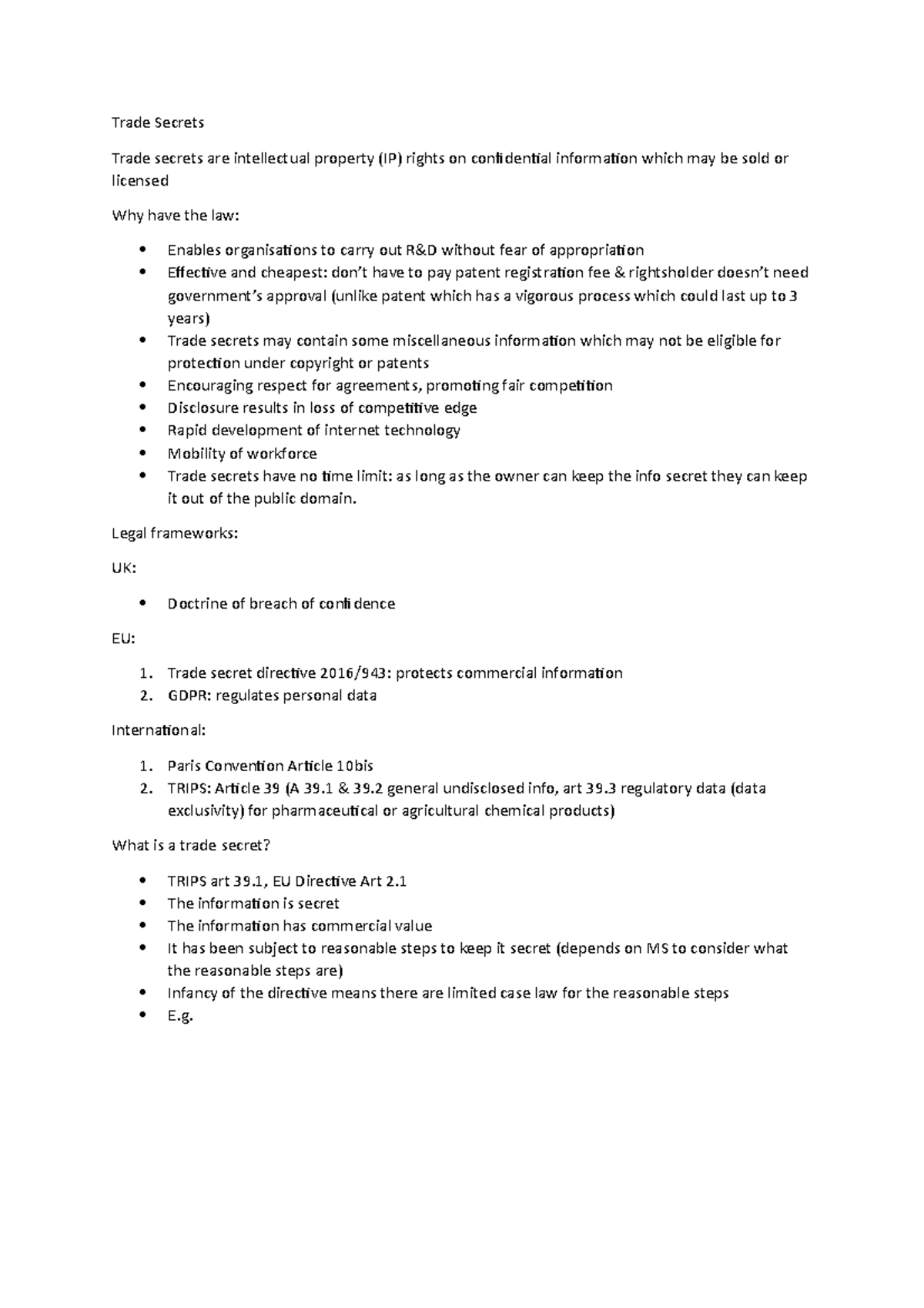 assignment case problem analysis 08.1 trade secrets