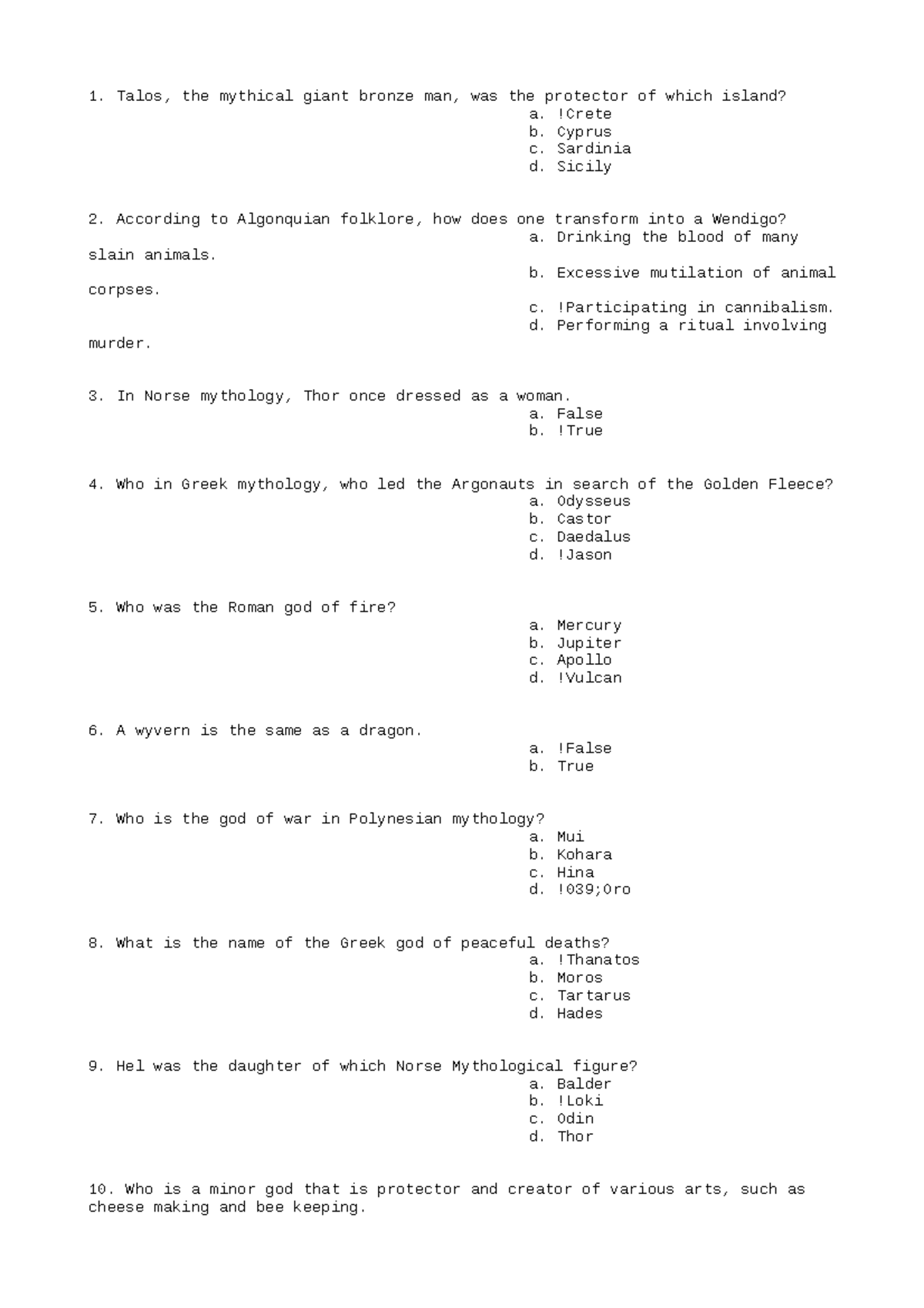 SOCI334 Worksheet 4 - contains lectures - Talos, the mythical giant ...