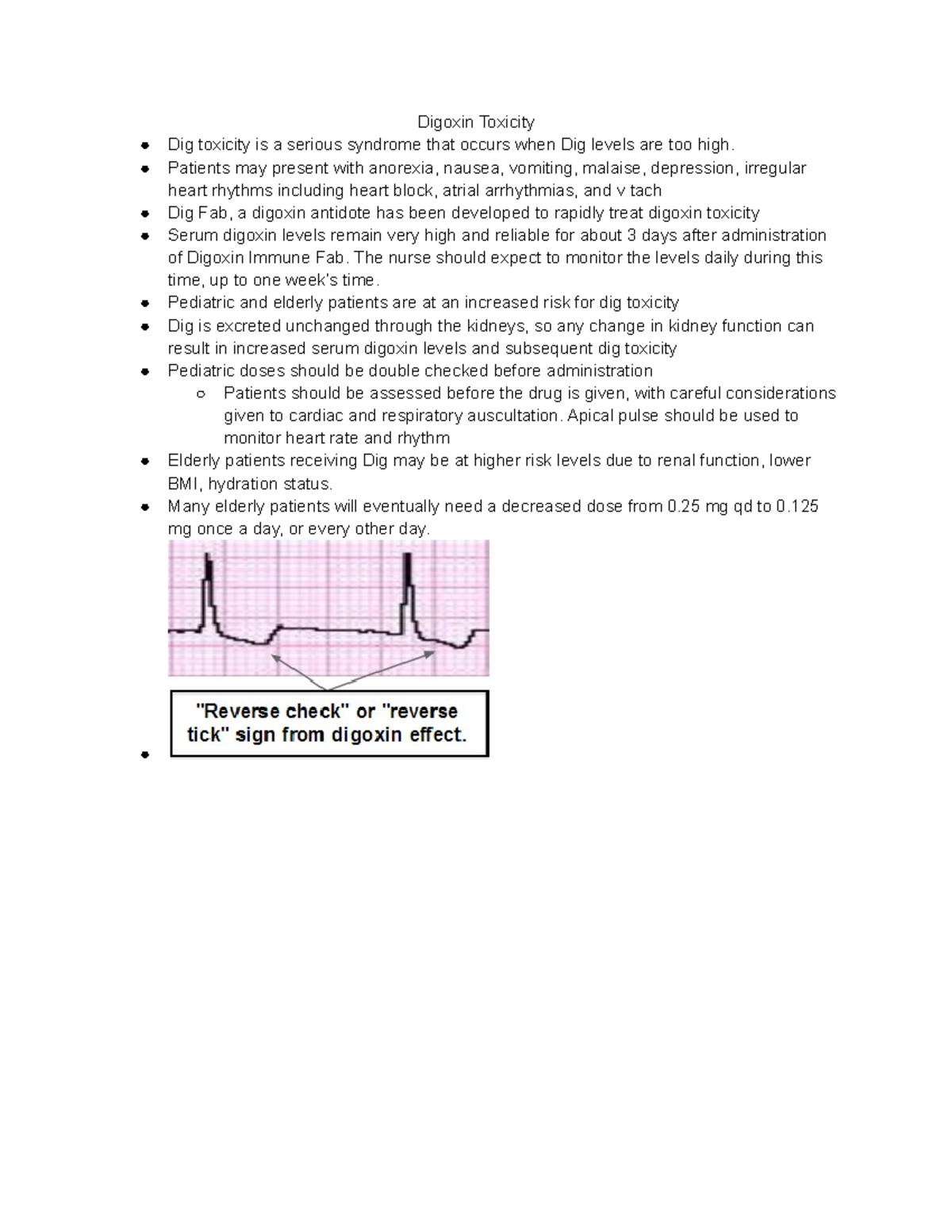 Digoxin Toxicity - Fundamentals - Digoxin Toxicity Dig toxicity is a ...