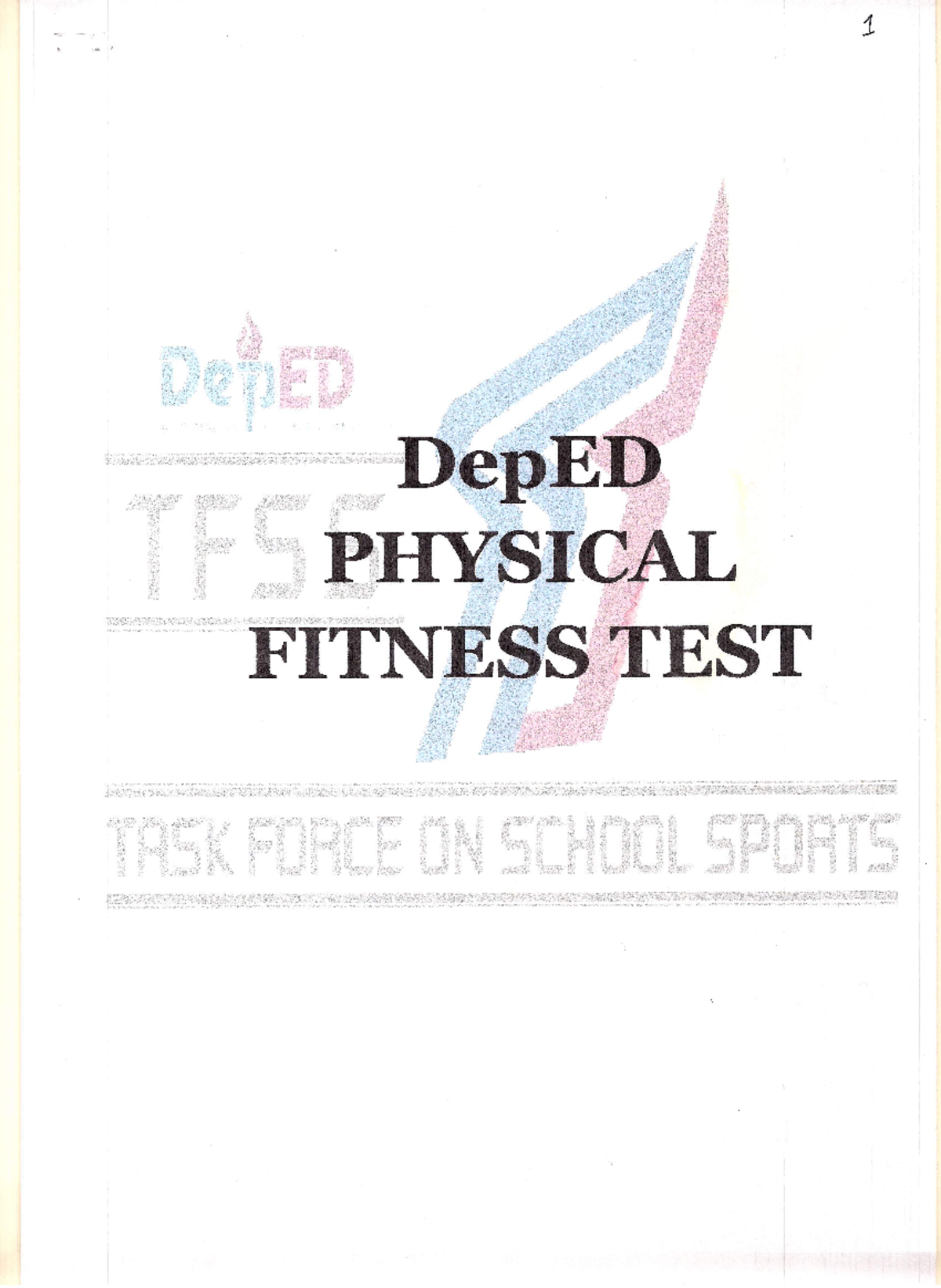 Dep Ed Physical Fitness Test Assessment in Physical Education and