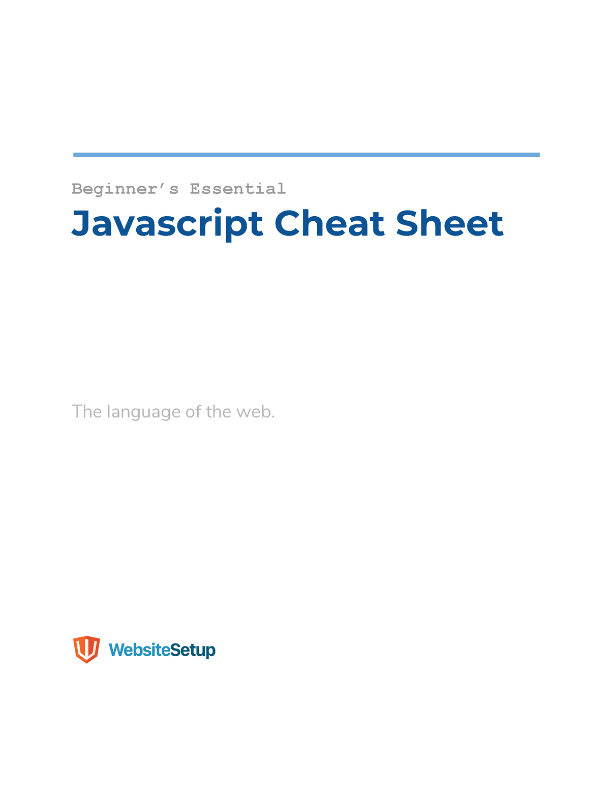 Javascript-Cheat-Sheet - Beginner’s Essential Javascript Cheat Sheet ...