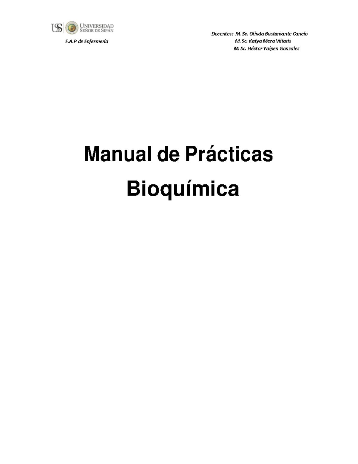 Manual Bioquimica - Son Apuntes De Bioquímica - M. Sc. Katya Mera ...