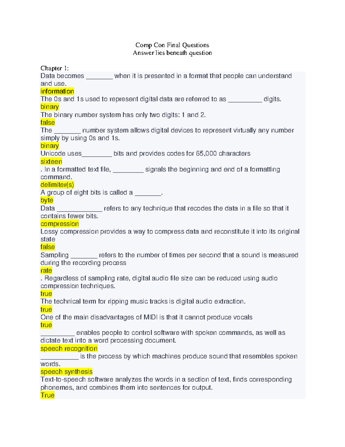 Final Autumn 2020, questions and answers - Comp Con Final Questions ...