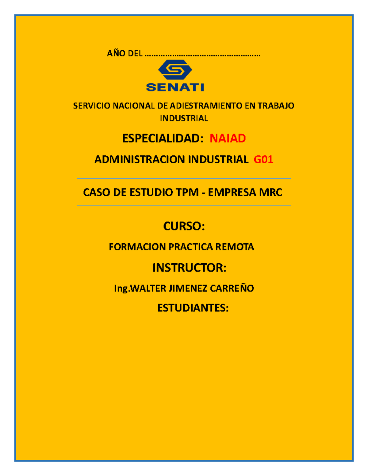 Caso De Estudio Sobre TPM 2022 A O DEL