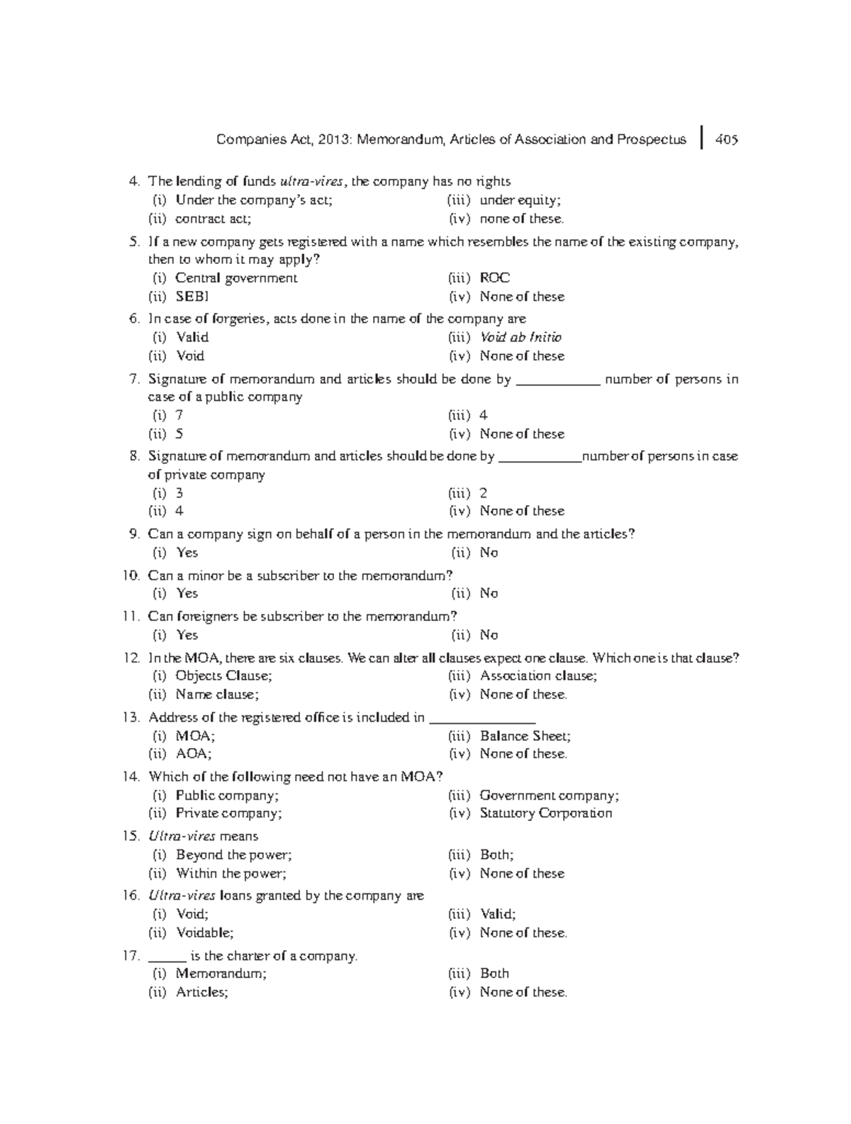 Zlib - n/a - Companies Act, 2013: Memorandum, Articles of Association ...