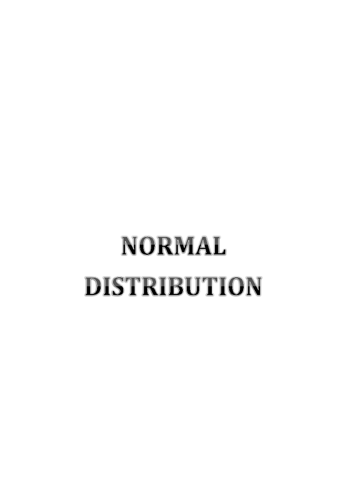Normal DIST. Notes - u\ P&. J 5AA O AG@ !, db4# e L%